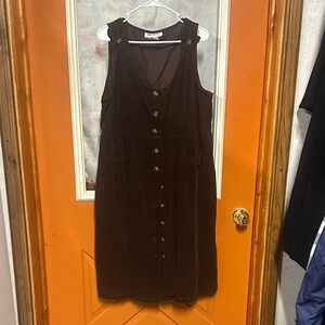 Twenty Chocolate Sleeveless Midi Dress